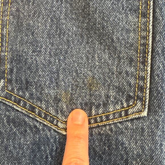 Guess Jeans vintage high waisted dark wash denim youth pencil skirt SIZE 10 - Picture 6 of 7